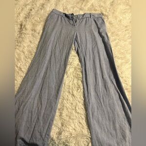 Blue linen slacks